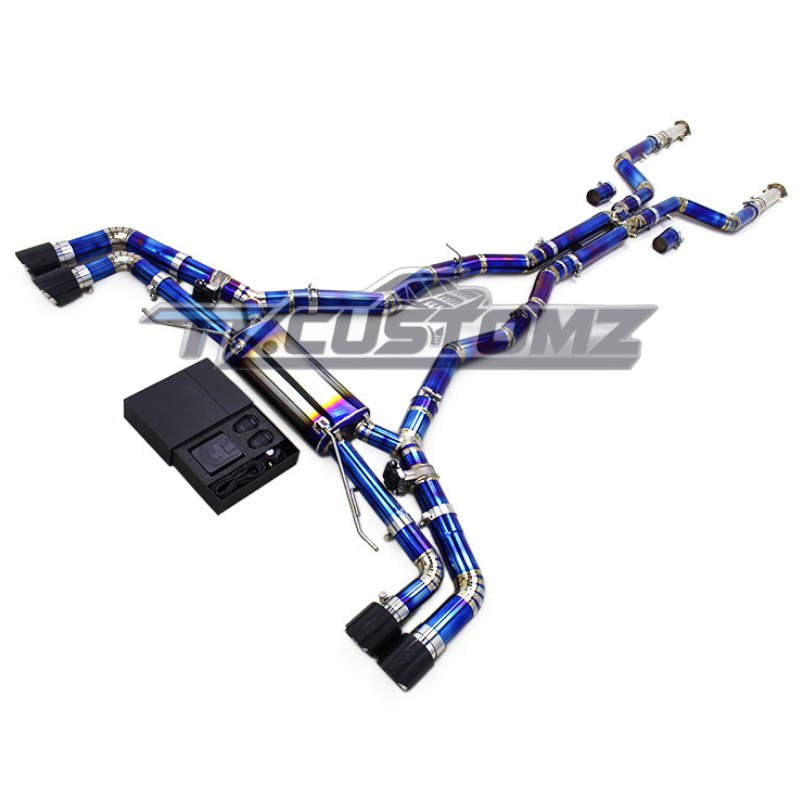 BMW X5M/X6M (F95,F96) CAT-BACK EXHAUST SYSTEM (VALVETRONIC) TITANIUM / STAINLESS STEEL