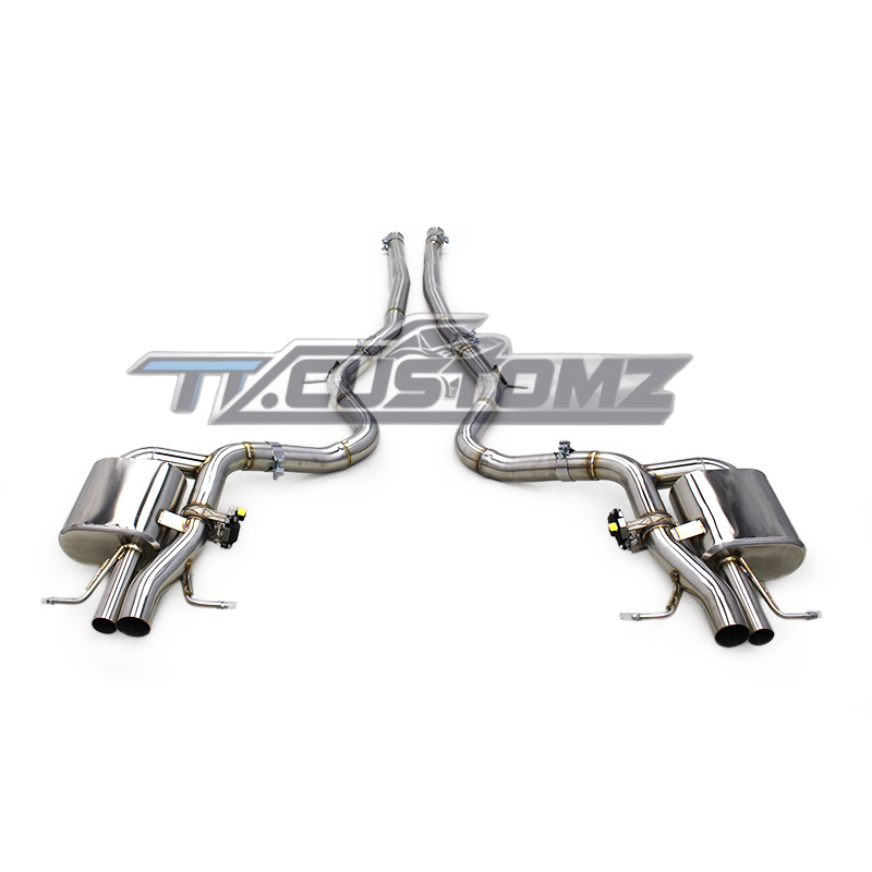Mercedes S63 W222 CAT-BACK EXHAUST SYSTEM (VALVETRONIC) TITANIUM / STAINLESS STEEL