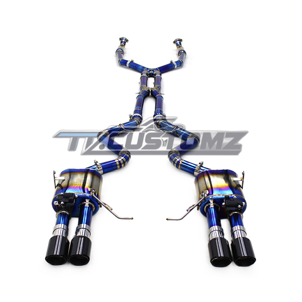 BMW M3/M4 (E90,E92, E93) CAT-BACK EXHAUST SYSTEM (VALVETRONIC) TITANIUM / STAINLESS STEEL