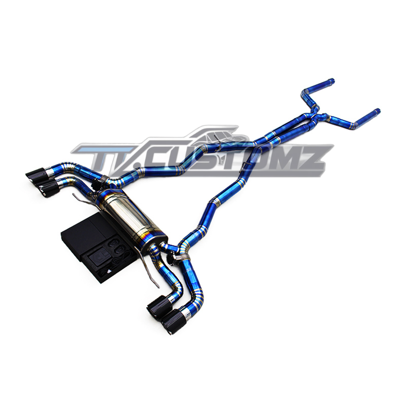 BMW M5 F90 CAT-BACK EXHAUST SYSTEM (VALVETRONIC) TITANIUM / STAINLESS STEEL