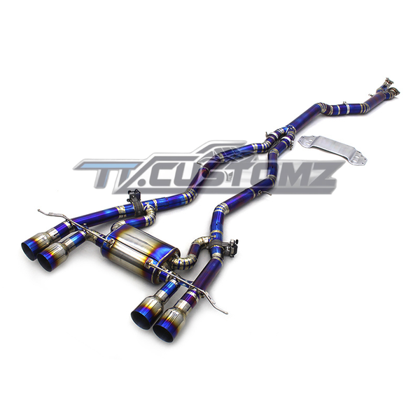 BMW M3/M4 G8X CAT-BACK EXHAUST SYSTEM (VALVETRONIC) TITANIUM / STAINLESS STEEL — view 2