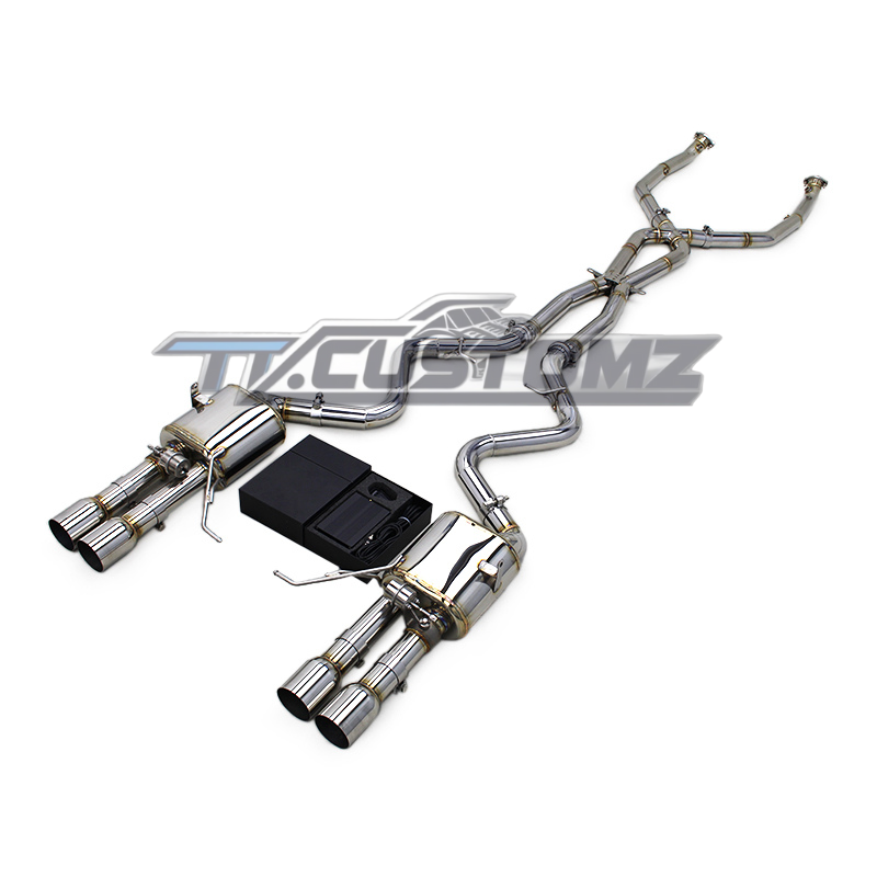 BMW M3/M4 (E90,E92, E93) CAT-BACK EXHAUST SYSTEM (VALVETRONIC) TITANIUM / STAINLESS STEEL
