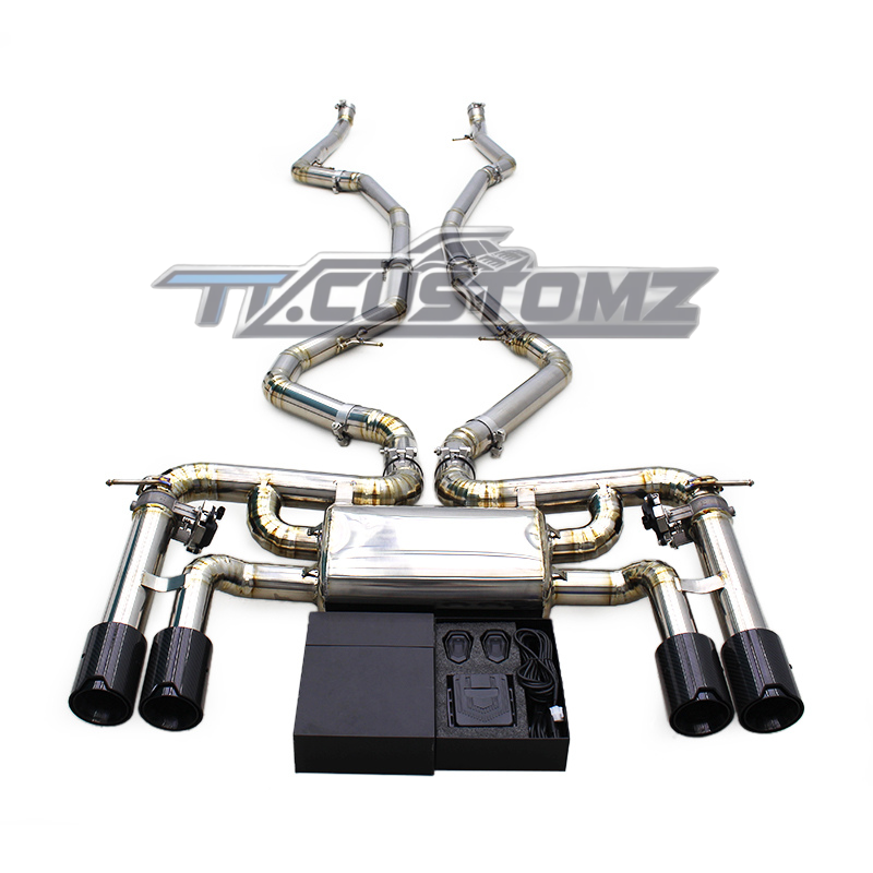 BMW X5M/X6M (F85,F86) CAT-BACK EXHAUST SYSTEM (VALVETRONIC) TITANIUM / STAINLESS STEEL
