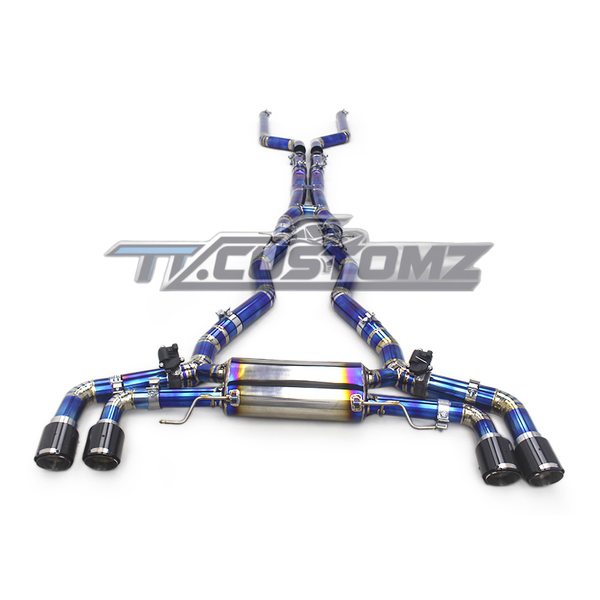BMW M8 CAT-BACK EXHAUST SYSTEM (VALVETRONIC) TITANIUM / STAINLESS STEEL