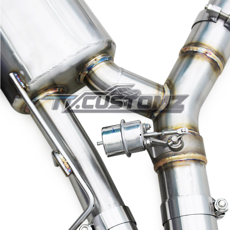 BMW X5M/X6M (F95,F96) CAT-BACK EXHAUST SYSTEM (VALVETRONIC) TITANIUM / STAINLESS STEEL