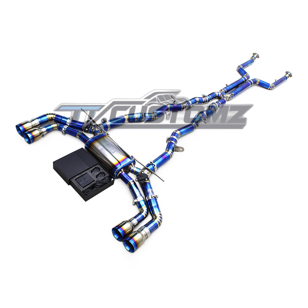 BMW M5 (G90,G99) CAT-BACK EXHAUST SYSTEM (VALVETRONIC) TITANIUM / STAINLESS STEEL — view 2