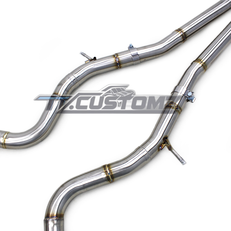 Mercedes S63 W222 CAT-BACK EXHAUST SYSTEM (VALVETRONIC) TITANIUM / STAINLESS STEEL