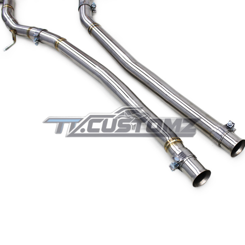 Mercedes S63 W222 CAT-BACK EXHAUST SYSTEM (VALVETRONIC) TITANIUM / STAINLESS STEEL