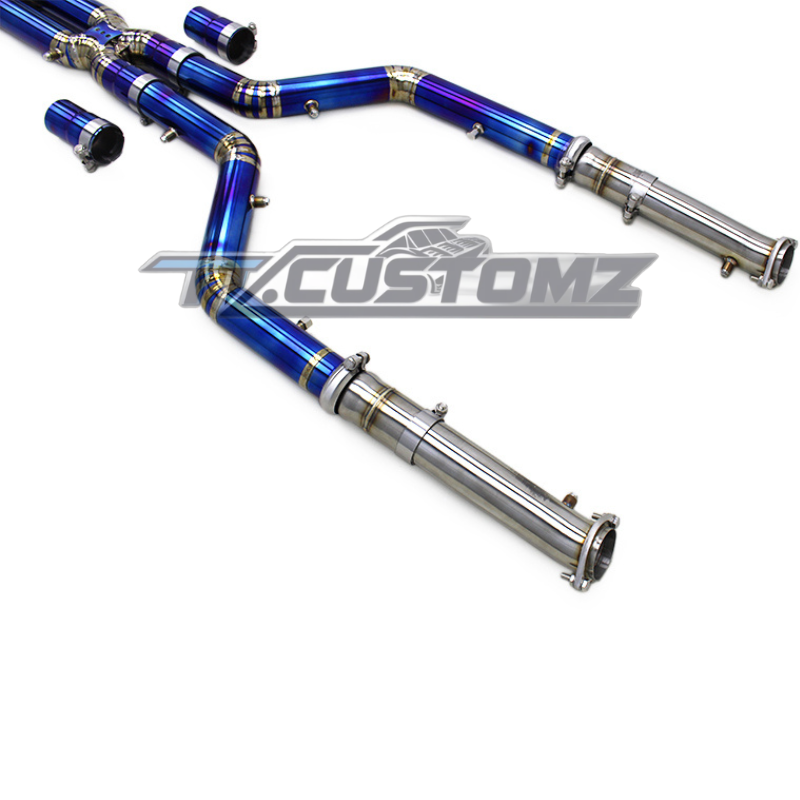 BMW X5M/X6M (F95,F96) CAT-BACK EXHAUST SYSTEM (VALVETRONIC) TITANIUM / STAINLESS STEEL