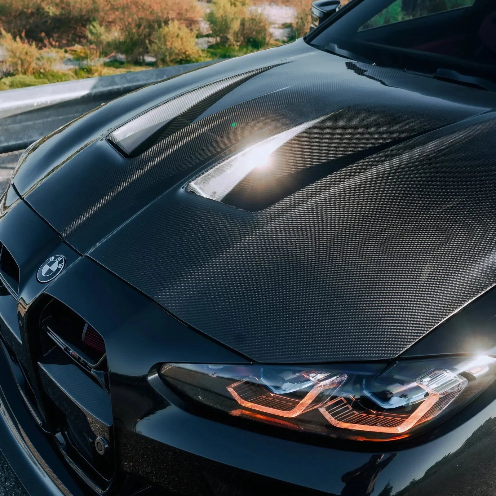 AN Style Carbon Fiber Front Hood - BMW G80 M3 & G82 / G83 M4