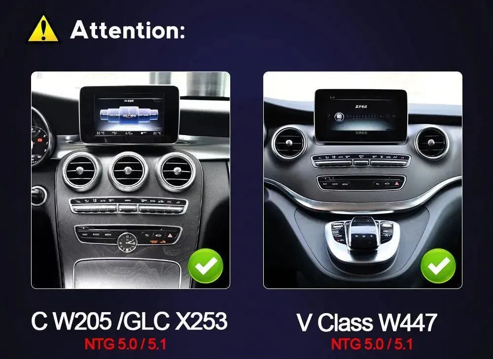 Apple CarPlay & Android Auto Android Screen Upgrade - Mercedes Benz C Class W205 / GLC Class X253