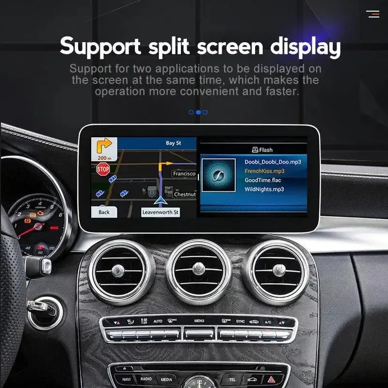Apple CarPlay & Android Auto Android Screen Upgrade - Mercedes Benz C Class W205 / GLC Class X253