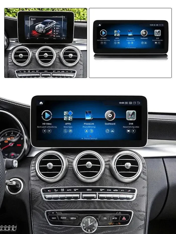 Apple CarPlay & Android Auto Android Screen Upgrade - Mercedes Benz C Class W205 / GLC Class X253