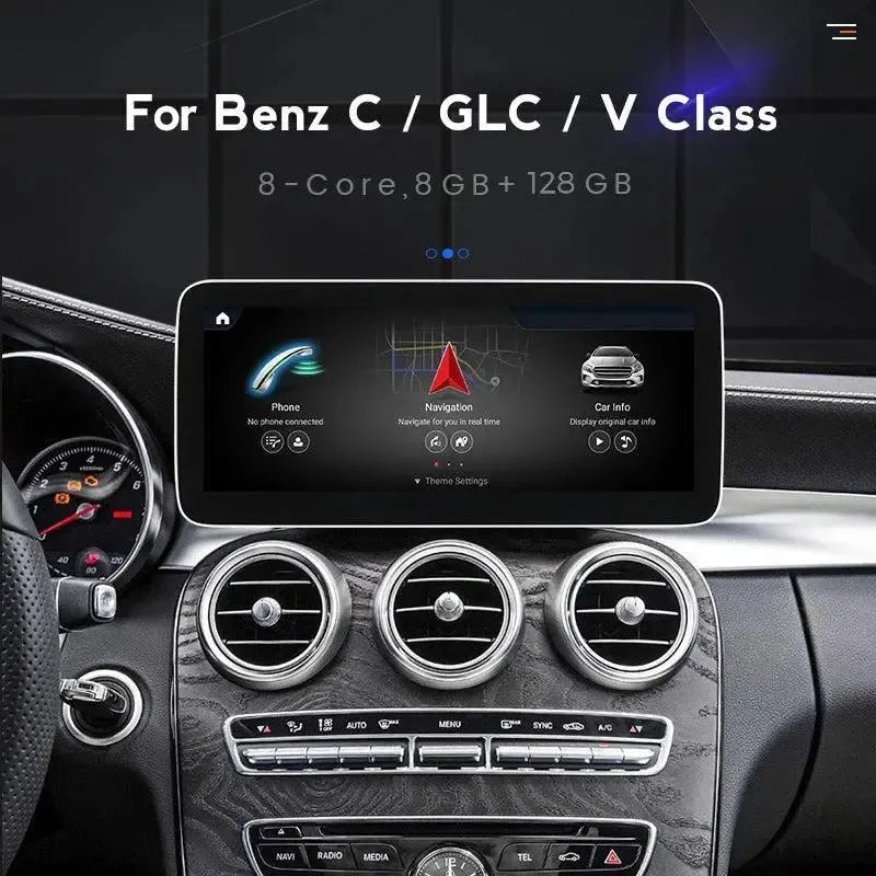 Apple CarPlay & Android Auto Android Screen Upgrade - Mercedes Benz C Class W205 / GLC Class X253