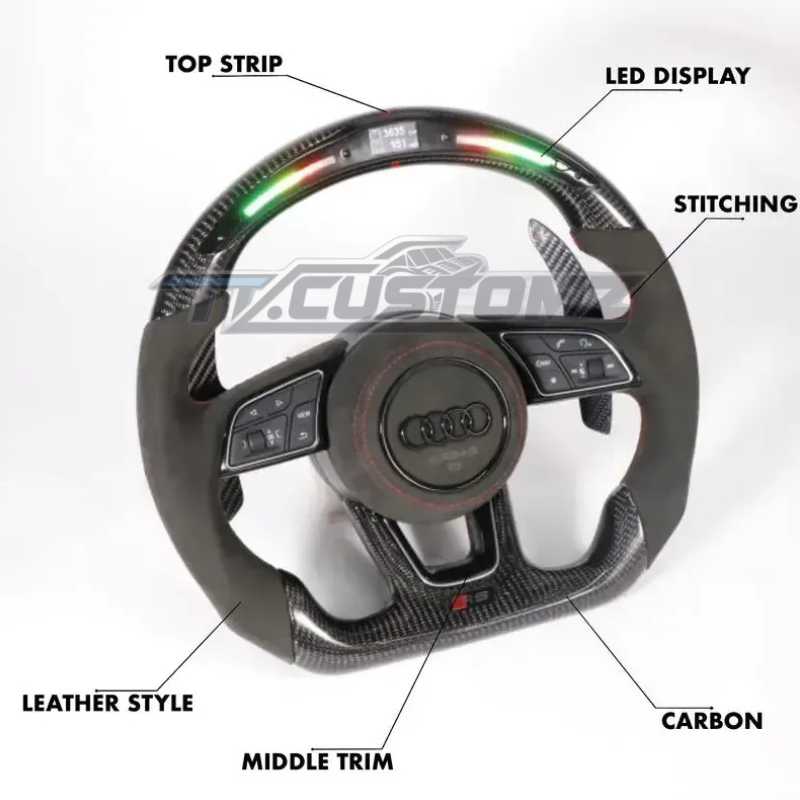 AUDI RS STYLE CUSTOMIZABLE STEERING WHEEL