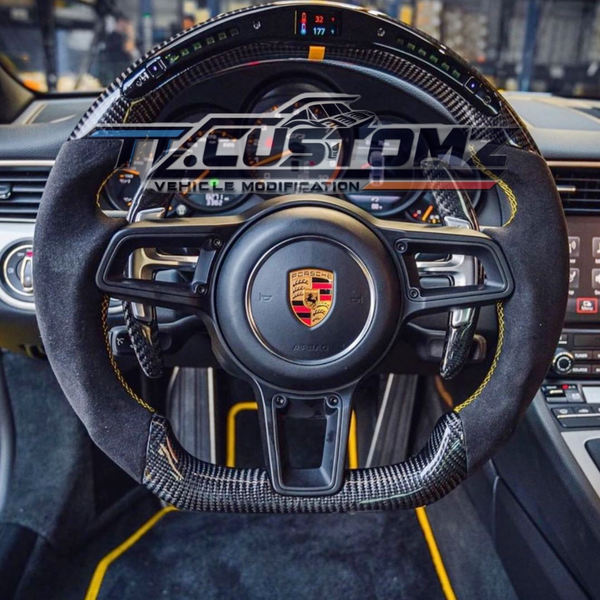 PORSCHE CUSTOMISED STEERING WHEEL - Porsche cayenne