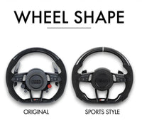 Audi R8/TT Style Customizable Steering Wheel (Fits 2010+ All Models)