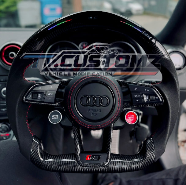 Audi R8/TT Style Customizable Steering Wheel (Fits 2010+ All Models)