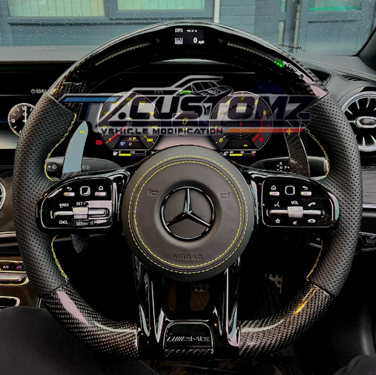 MERCEDES-BENZ 2020 AMG PERFORMANCE STYLE CUSTOMIZABLE STEERING WHEEL (FITS 2010+ ALL MODELS)