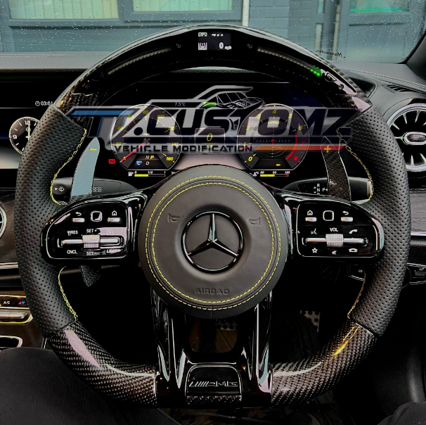 MERCEDES-BENZ 2020 AMG PERFORMANCE STYLE CUSTOMIZABLE STEERING WHEEL (FITS 2010+ ALL MODELS)