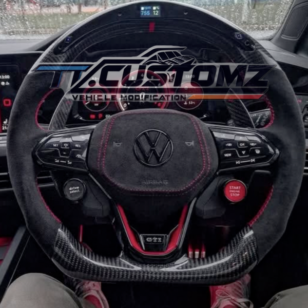 VOLKSWAGEN GOLF MK8 STYLE CUSTOMIZABLE STEERING WHEEL — view 2