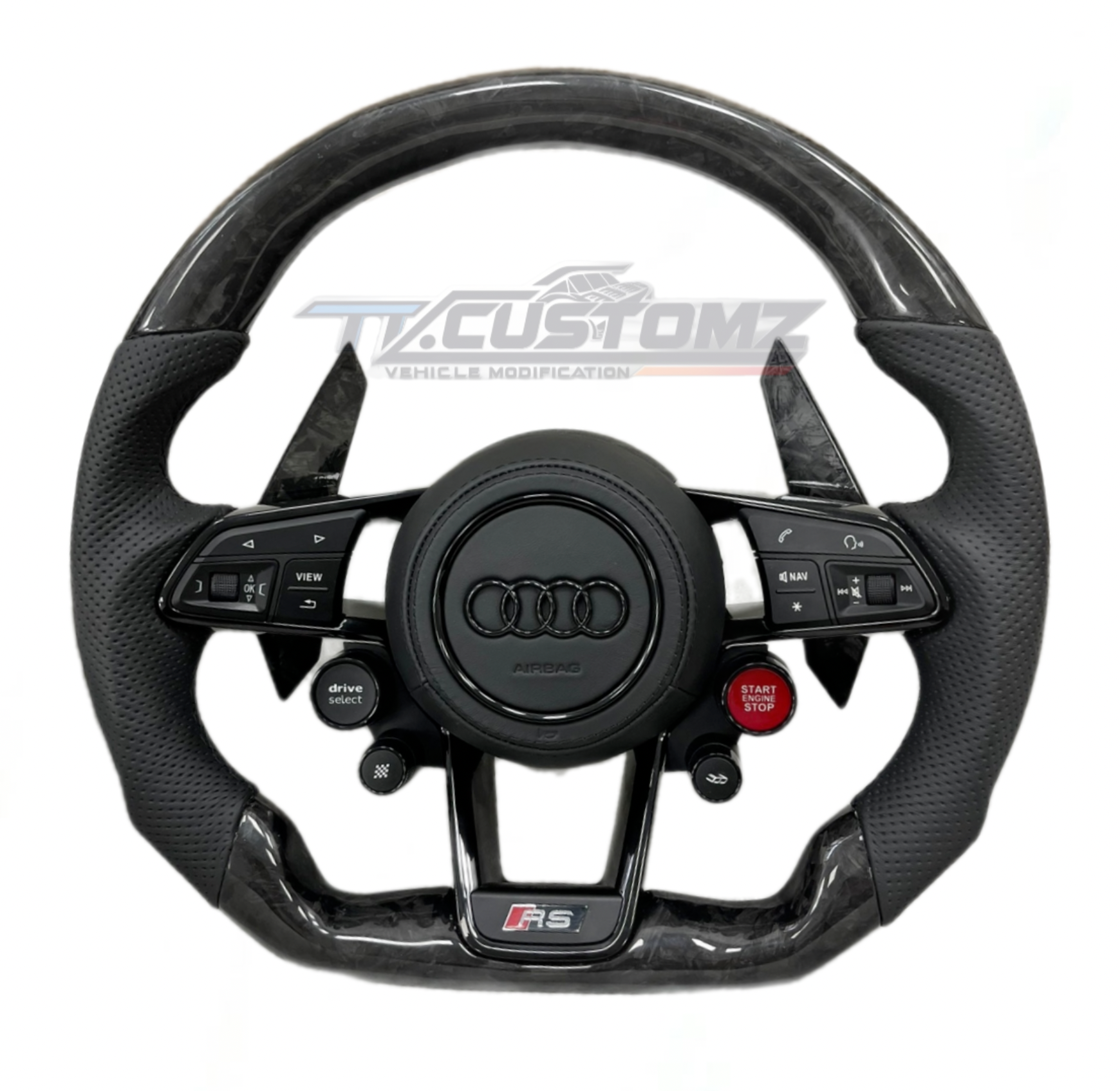 Audi R8/TT Style Customizable Steering Wheel (Fits 2010+ All Models)