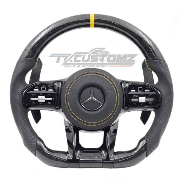 MERCEDES-BENZ 2020 AMG PERFORMANCE STYLE CUSTOMIZABLE STEERING WHEEL (FITS 2010+ ALL MODELS)