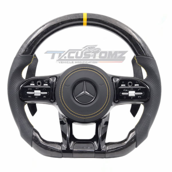 MERCEDES-BENZ 2020 AMG PERFORMANCE STYLE CUSTOMIZABLE STEERING WHEEL (FITS 2010+ ALL MODELS)