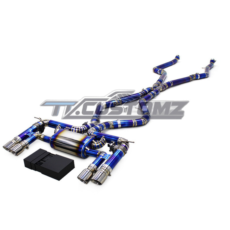 BMW X5M/X6M (F85,F86) CAT-BACK EXHAUST SYSTEM (VALVETRONIC) TITANIUM / STAINLESS STEEL