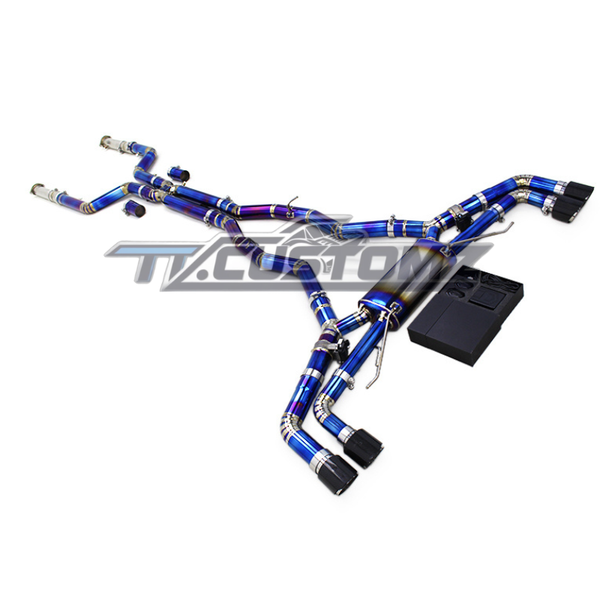 BMW X5M/X6M (F95,F96) CAT-BACK EXHAUST SYSTEM (VALVETRONIC) TITANIUM / STAINLESS STEEL — view 2