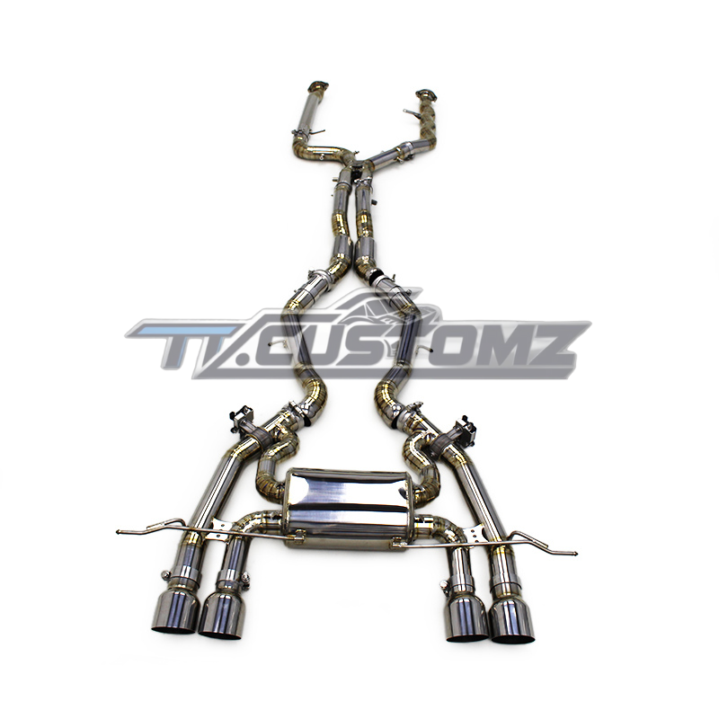 BMW M2 G87 CAT-BACK EXHAUST SYSTEM (VALVETRONIC) TITANIUM / STAINLESS STEEL