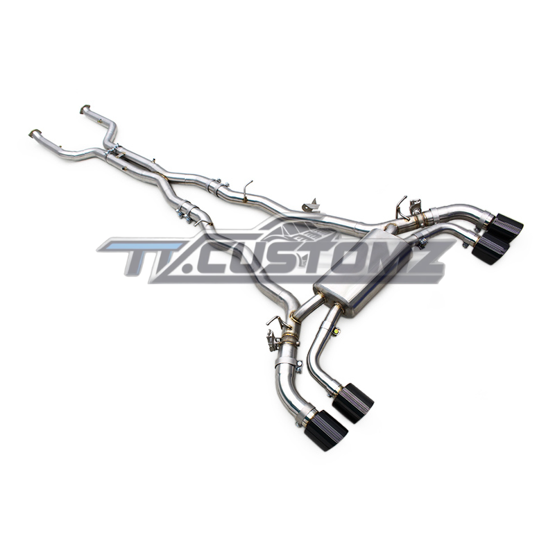BMW M5 (G90,G99) CAT-BACK EXHAUST SYSTEM (VALVETRONIC) TITANIUM / STAINLESS STEEL