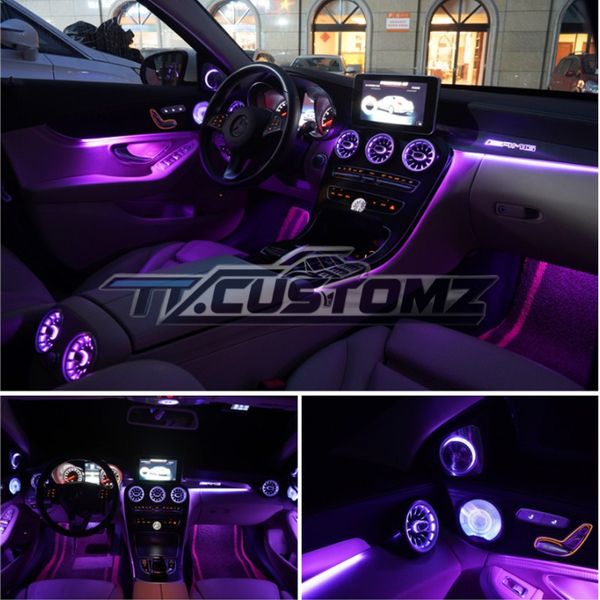 Mercedes Benz C/ GLC Class Complete Ambient Lighting Kit 2015-2021 OEM upgrade — view 2