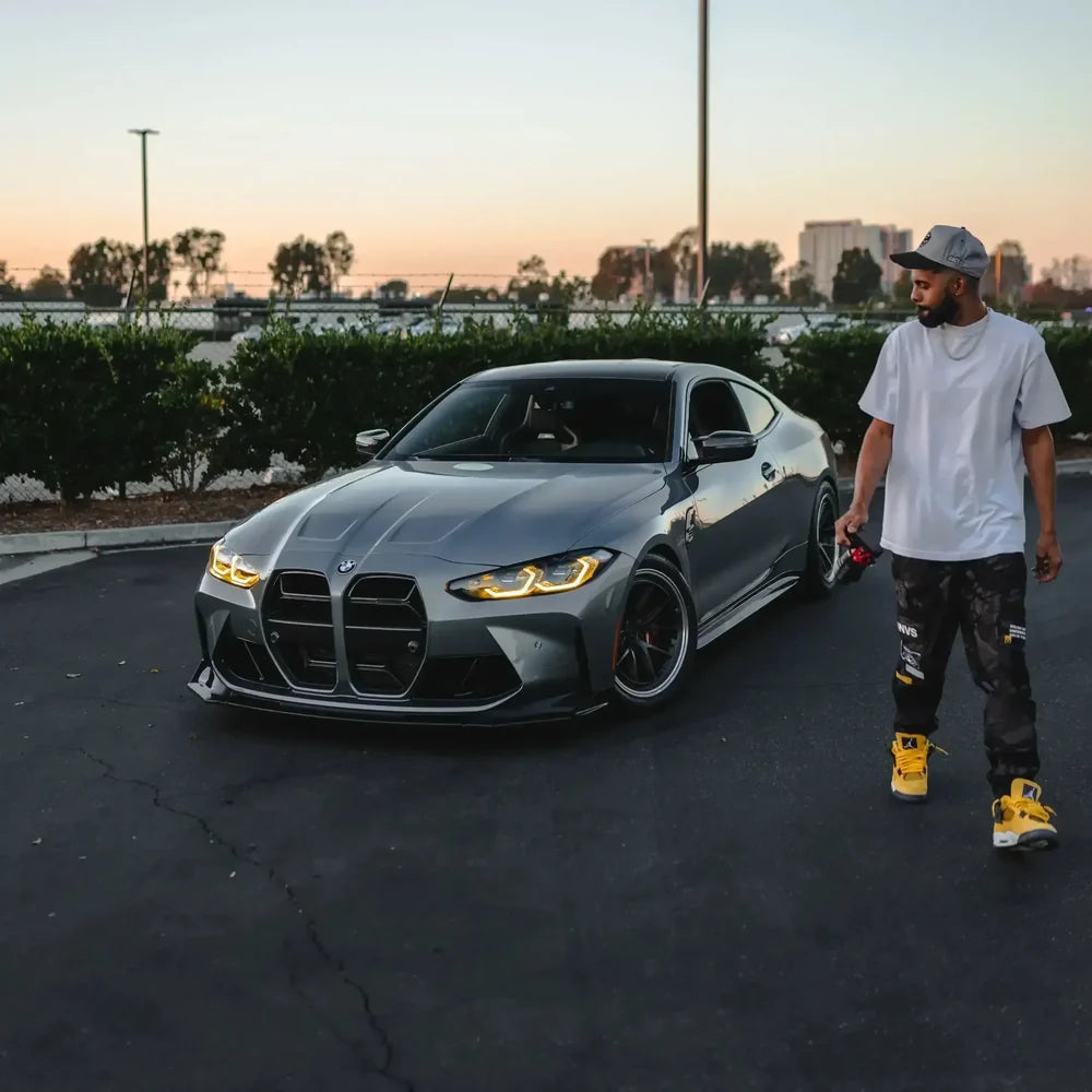 V Style Carbon Fiber Front Lip - BMW G80 M3 & G82/G83 M4