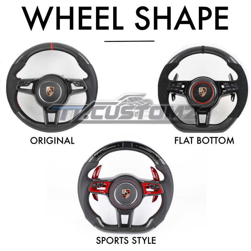PORSCHE CUSTOMIZABLE STEERING WHEEL